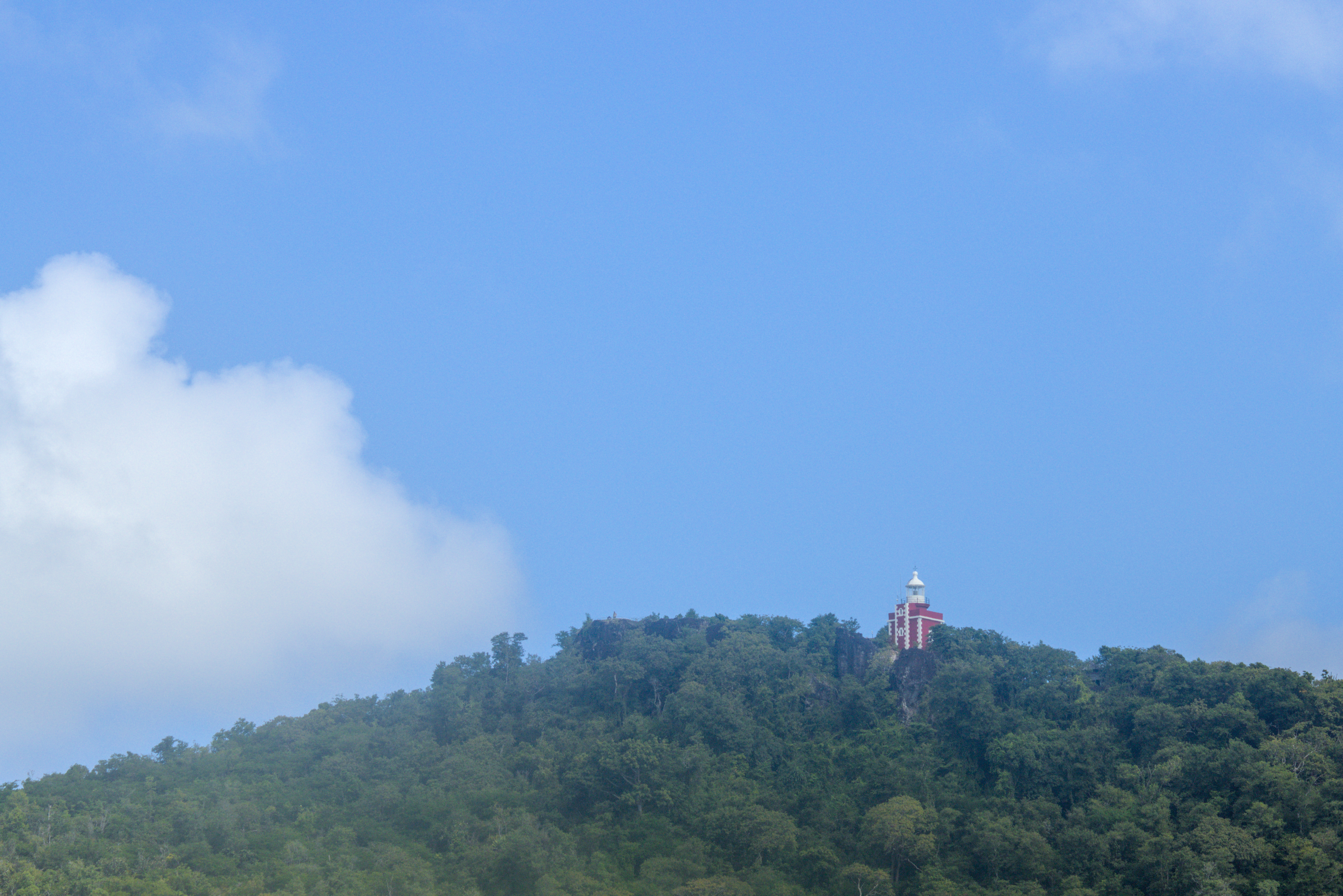 Der Leuchtturm, diesmal von unten fotografiert