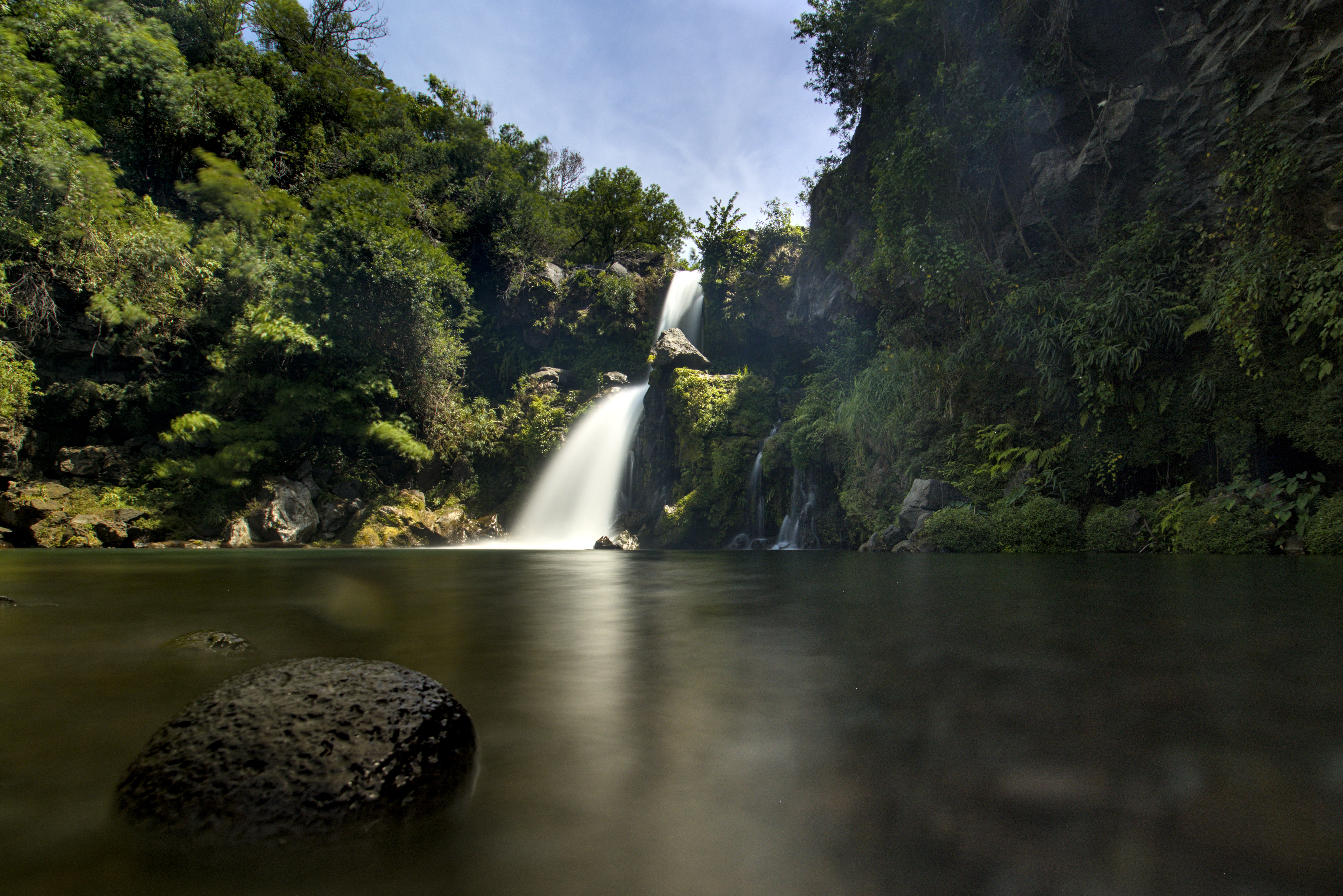 Wasserfall mit Langzeitbelichtung